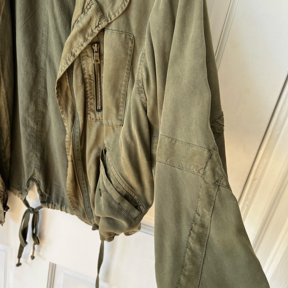 Army green slouchy cargo jacket - Picture 2 of 6